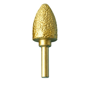Disco de Diamante para Pulir, Forma de Bala, Grano 36, Abrasivo de Unión Metálica para Uso con Amoladora Eléctrica - Product Image 1