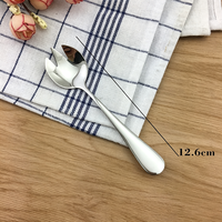 Fourchette/cuillère à dessert 2-en-1 en acier inoxydable avec options 2 dents/3 dents, réutilisable, écologique, compatible lave-vaisselle