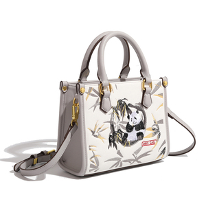 Exquisite Embroidered Handbag Featuring Adorable <strong>Pandas</strong> and Bamboo Chinese-style Shoulder <strong>Bag</strong>, Fashionable Women's Crossbody <strong>Bag</strong> - Product Image 2