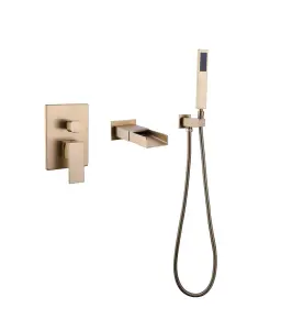 China Supplier Wall Mounted Chrome Finish Shower Mixer Faucet Bathroom Concealed Shower Mixer
