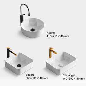 Design a strisce Chaozhou <span class=keywords><strong>ceramica</strong></span> arte piano di lavoro porcellana lavabo lavabo bianco bagno <span class=keywords><strong>lavandino</strong></span> - Product Image 6