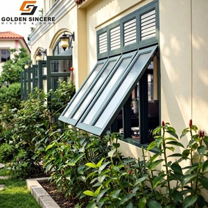 GS Frameless Aluminum Awning <b>Window</b> with Full Glass Panel - Product Image 5