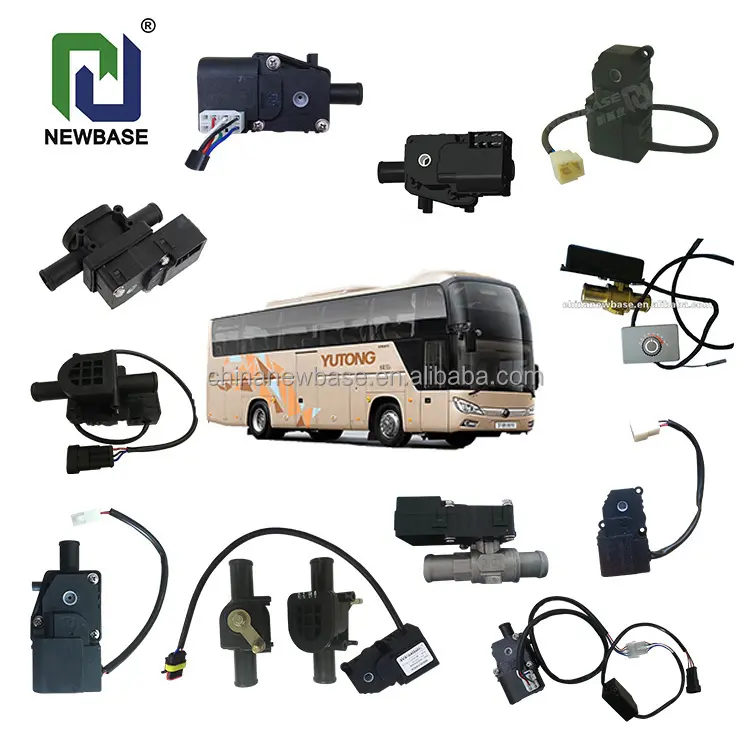 Válvula de control motorizada personalizada para coche y autobús, 5 cables, 2 vías, actuador de puerta de aire fresco, válvula de agua automática