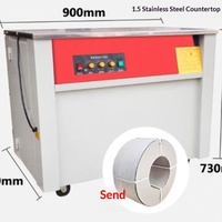 Nouvelle machine d'emballage semi-automatique et entièrement automatique à double moteur pour cerclage de cartons à colle chaude, fabriquée en Chine