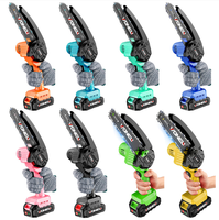 Mini tronçonneuse sans fil de 6 pouces, batterie au lithium rechargeable, tronçonneuse électrique portative pour l'élagage des branches d'arbres, le jardinage et le bois