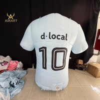 Mascotte de football gonflable personnalisée pour l'affichage sur le terrain d'événements