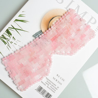 Masque facial en jade naturel bricolage pour la beauté et le masque pour les yeux en quartz rose en vente