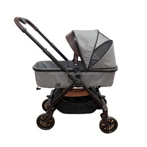 Poussette pour bébé convertible 3 en 1, poussette de luxe pliable pour bébé, poussette 3 en 1 haut de gamme pour nouveau-né - Product Image 2