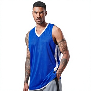 Camiseta de Baloncesto Personalizada con Cuello en V, Sin Mangas, Transpirable, de Poliéster, Unisex, para Adultos, para Todas las Temporadas, con Estampado Sublimado - Product Image 2
