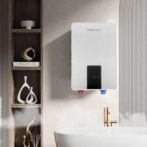 220-240V 5.5KW tankless Máy nước nóng điện LED hiển thị ngôn ngữ Đức ngay lập tức nồi hơi nóng tiêu thụ năng lượng thấp nhựa - Product Image 2