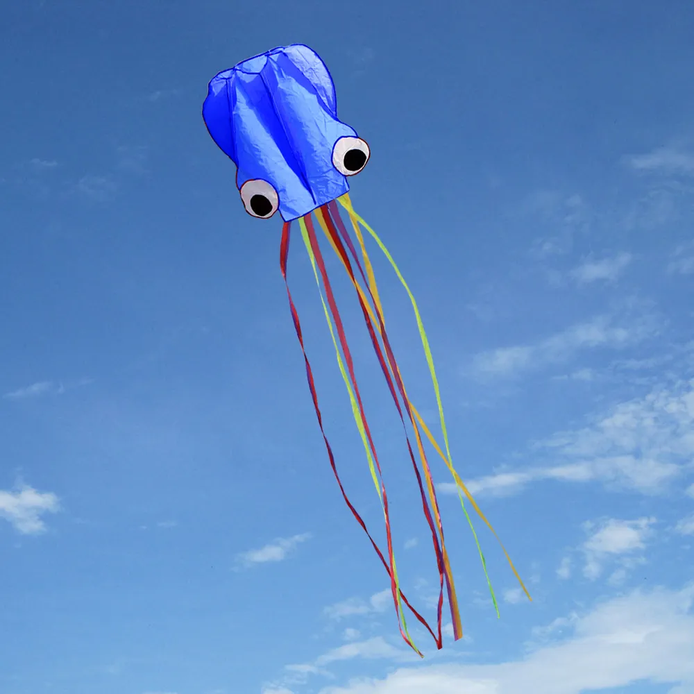 kite 4m soft octopus cartoon animal kite colorful small soft breeze easy to fly kite