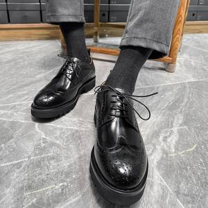 Men's Casual Shoes Cow <b>Suede</b> <b>Tassel</b> Customizable Blue One-Step Penny <b>Loafers</b> Autumn Season Wedding Dress Styles Slip-On Pointed - Product Image 2