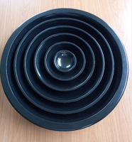 Diffuseur de plafond rond 304SS avec amortisseur volume d'air réglable diffuseur d'évent en aluminium d'échappement pour la ventilation HVAC de la construction