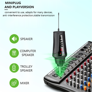 Instrumento de saxofón inalámbrico, sistema de micrófono de condensador UHF recargable profesional, Mejor Micrófono de saxofón con clip para la venta - Product Image 3