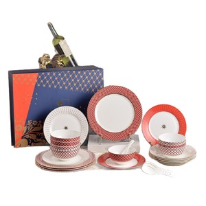 Vajilla <span class=keywords><strong>de</strong></span> Porcelana Europea <span class=keywords><strong>de</strong></span> Lujo, Ecológica, para Desayuno, Postre, Carne, Hotel, Restaurante, Fiestas y Eventos - Product Image 1