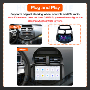 Android 14 4G + 64G GPS WIFI Écran Autoradio Multimédia Carplay Android Auto pour <span class=keywords><strong>Chevrolet</strong></span> <span class=keywords><strong>Spark</strong></span> 2009-2014 <span class=keywords><strong>2</strong></span> <span class=keywords><strong>Din</strong></span> 1280*720 P 4G - Product Image 3