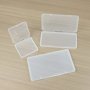 Transparent Plastic <b>Storage</b> <b>Boxes</b> Rectangle Covered Office Organizer Parts Packaging Box Art Paint Tool Accessory Card Organizer - Product Image 4