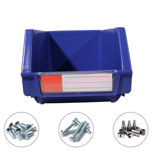 Bac de rangement rectangulaire suspendu en plastique PP moulé par injection pour entrepôt industriel, pour boulons et écrous - Écologique et pliable - Product Image 4