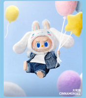 Porte-clés en vinyle et peluches POPMART LABUBU San Rios Family authentiques et originaux / Figurines en boîte mystère pour collectionneurs et cadeaux