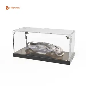 Kinsmart-vitrina acrílica fundida para coche, modelo 1/18