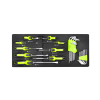 Four-Layer Metal Socket Set 119-Piece Complete Tool Set with Cabinet Case Storage 1/4in Drive Hand Operated OEM