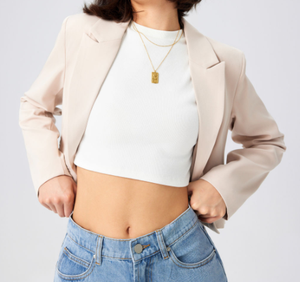Giacca da donna Casual da ufficio a manica lunga con bottone singolo lavorato a maglia antirughe all'ingrosso - Product Image 3