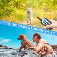 PaiPaitek Wiederaufladbares Schockfreies Hundetrainingshalsband mit Fernbedienung für 3 Hunde Anti-Bell IPX7 Wasserdicht mit Ton & Vibration