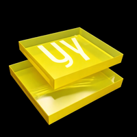 Boîtes d'emballage en plastique PVC/PET transparentes rectangulaires personnalisées écologiques en gros avec motif gaufré en feuille d'or pour la protection