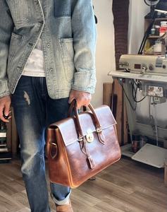 Borsa Multifunzionale da Uomo Artigianale e Alla Moda, Alta Qualità, Vera Pelle. Borse Business - Product Image 1