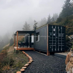 Cabane modulaire de luxe en conteneur, résidentielle et commerciale, 1 ou 2 chambres, maison préfabriquée en conteneur avec cuisine - Product Image 1