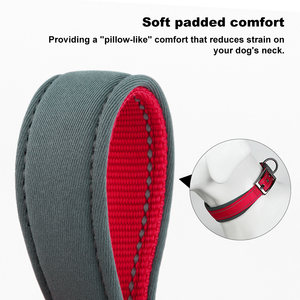 <span class=keywords><strong>Collar</strong></span> de perro de banda de nailon fuerte ancho y grueso para perros de gran tamaño con hebilla de Metal - Product Image 4