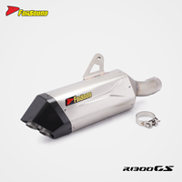 Système d'échappement de moto en fibre de carbone 3D à prix de gros Forsound Factory pour R1300GS, R1200GS, R1250GS