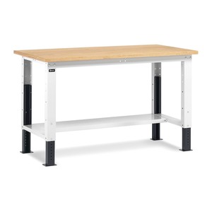 Fami adjustable <b>workbench</b> with <b>wooden</b> top 1500x750x740/1110mm - Product Image 1