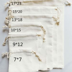 Contemporary Durable Cotton <b>Drawstring</b> Gift Packaging <b>Pouch</b> with Embossing Printing for Jewelry and Travel - Product Image 6
