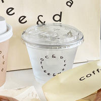 Gobelet en plastique personnalisé OEM/ODM de 270 ml (9 oz) avec couvercles pour les cafés et salons de thé