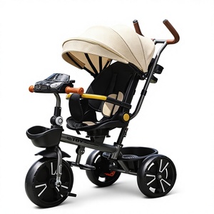 Nuevo Modelo 2026, Precio de Fábrica, Certificado CE, Carrito de Bebé <span class=keywords><strong>4</strong></span> en 1 Multifuncional de Tres Ruedas con Parasol y Asiento Ajustable - Product Image 3