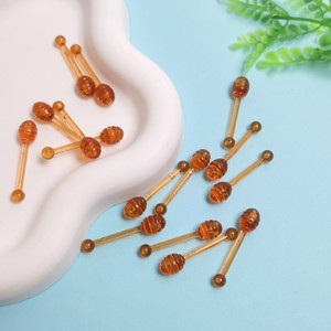 Lot de 100 bâtonnets mélangeurs en <span class=keywords><strong>acrylique</strong></span> 32*0.7MM pour miel, figurines miniatures pour maison de poupée, jouets pour fournisseurs de fêtes - Vente chaude - Product Image 1