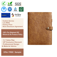 Carnet de notes A5 en cuir PU personnalisé pour la vente en gros, agenda professionnel pour événements et salons professionnels