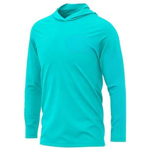 Camiseta de pesca de manga larga de secado rápido con protección UV Upf 50 + unisex con capucha sublimada personalizada - Product Image 1