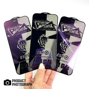 Protecteur d'écran en verre trempé anti-espion antistatique à changement progressif pour <span class=keywords><strong>iPhone</strong></span> 17 16 15 Pro Max Air - Product Image 1