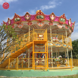 Giostre da Luna Park: Carosello a Due Piani Super Lussuoso <span class=keywords><strong>con</strong></span> <span class=keywords><strong>Cavalli</strong></span>, di Alta Qualità - Product Image 3