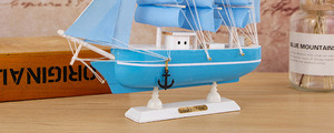 Decorazione Nautica in Legno Blu <span class=keywords><strong>Scuro</strong></span> Stile Mediterraneo Eco-Friendly con Design Moderno - Product Image 4