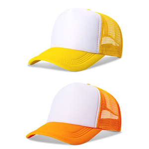 Personalizzato ricamato con Logo stampa camionisti tappi 5 pannelli maglia cappello e maglia schiuma cappellini cappellini da camionista Baseball bianco sublimazione - Product Image 5