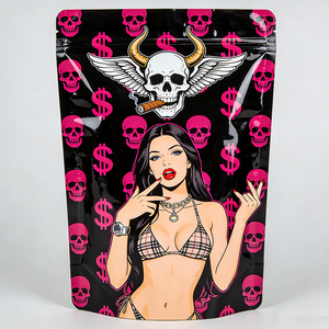 Emballage personnalisé en sachet de 1g, impression numérique, échantillon de pochette, faible MOQ, sachets en mylar découpés en forme de 3,5g - Product Image 3