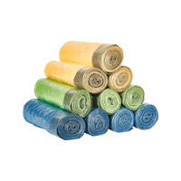Sacs poubelles jetables HONGLI avec cordon de serrage, 20 gallons, 15 lb, résistance régulière, HDPE LDPE, biodégradables, entièrement biodégradables, thermoscellables