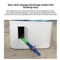 Aquarium vertical sur pied intelligent avec pompes à eau 2026, filtre arrière et auto-nettoyant à oxygène