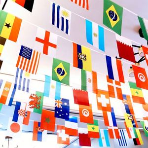 Wholesale Polyester String <b>Flag</b> Pennant <b>Bunting</b> Banner All Countries 100D Polyester 14x21cm 5x8 Inch <b>Bunting</b> <b>Flag</b> - Product Image 6