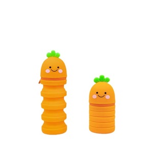 Portalápices telescópico de silicona, serie Vegetal, estuche portátil para lápices para uso escolar y de oficina - Product Image 3