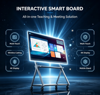 Tableau blanc interactif intelligent de haute qualité, écran tactile tout-en-un pour l'enseignement et la collaboration