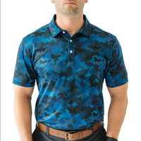 Polo imprimé personnalisé pour hommes, logo, vêtements de golf de haute qualité, t-shirt de golf personnalisé, polo de golf